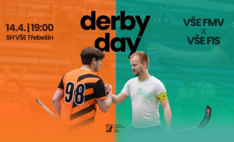 /14.4./ Florbalové derby FMV vs FIS, hala Třebešín, vstup zdarma